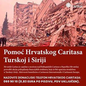 Potres u Turskoj i Siriji – vrijeme za pomoć